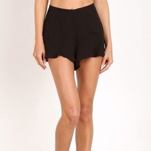 Free People Black Fiona Flutter Shorts Size 4 Women
